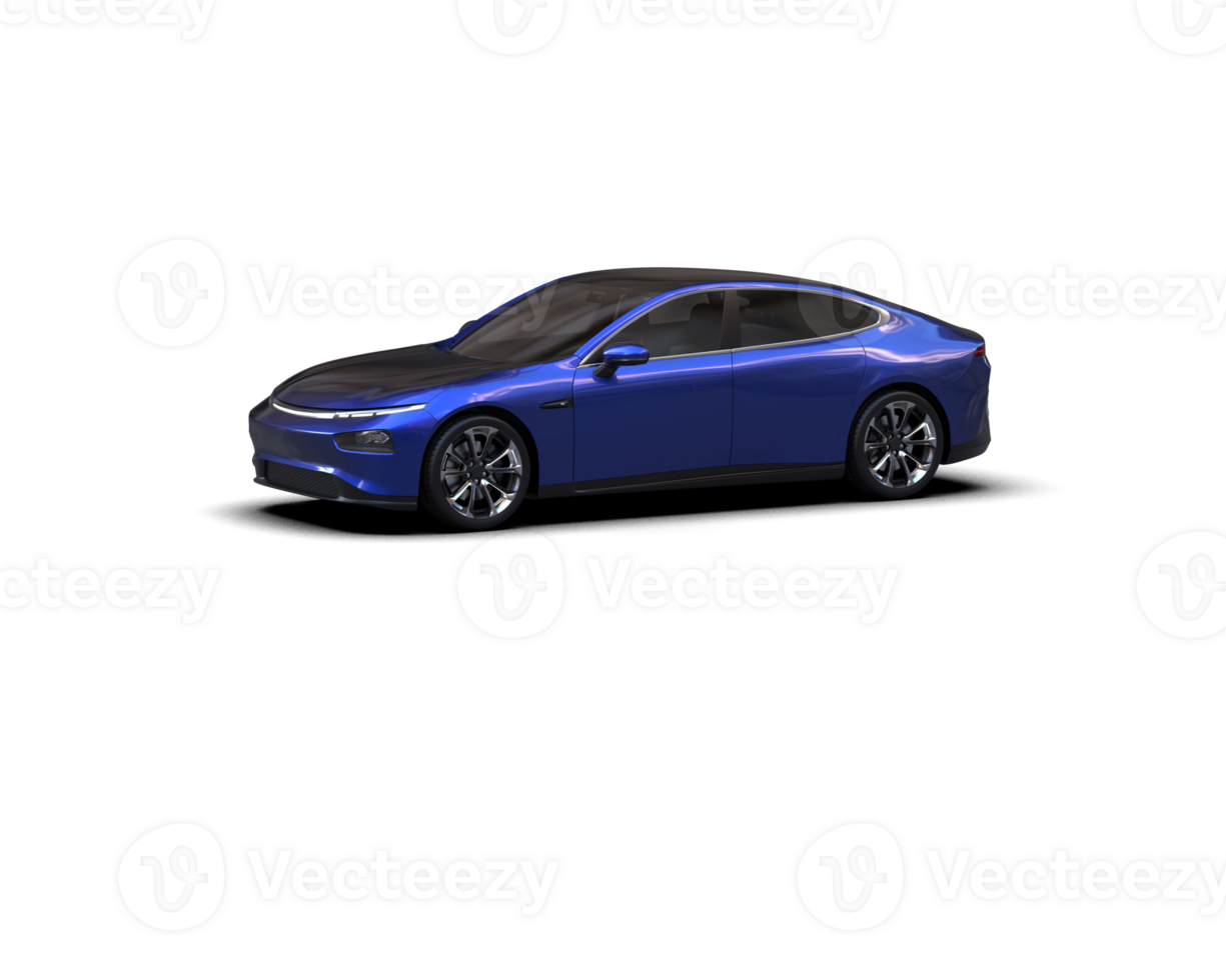 Modern car isolated on background. 3d rendering - illustration png