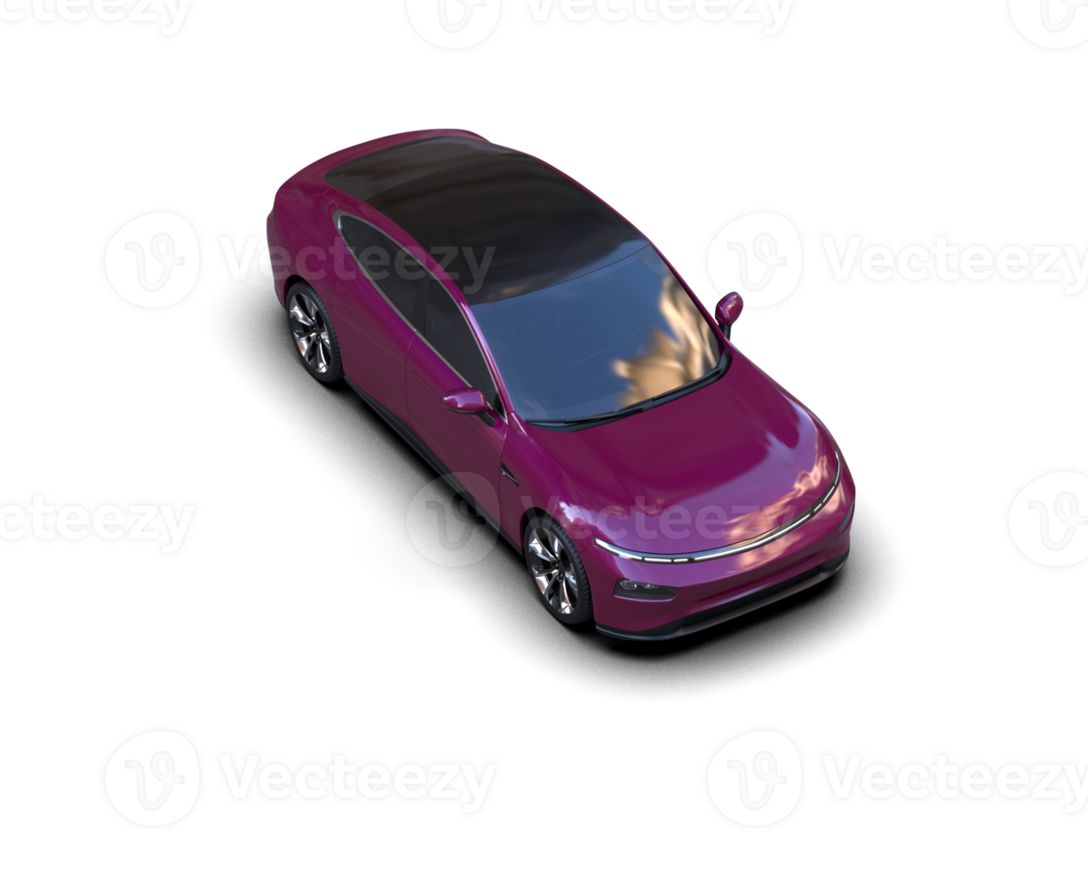 Modern car isolated on background. 3d rendering - illustration png