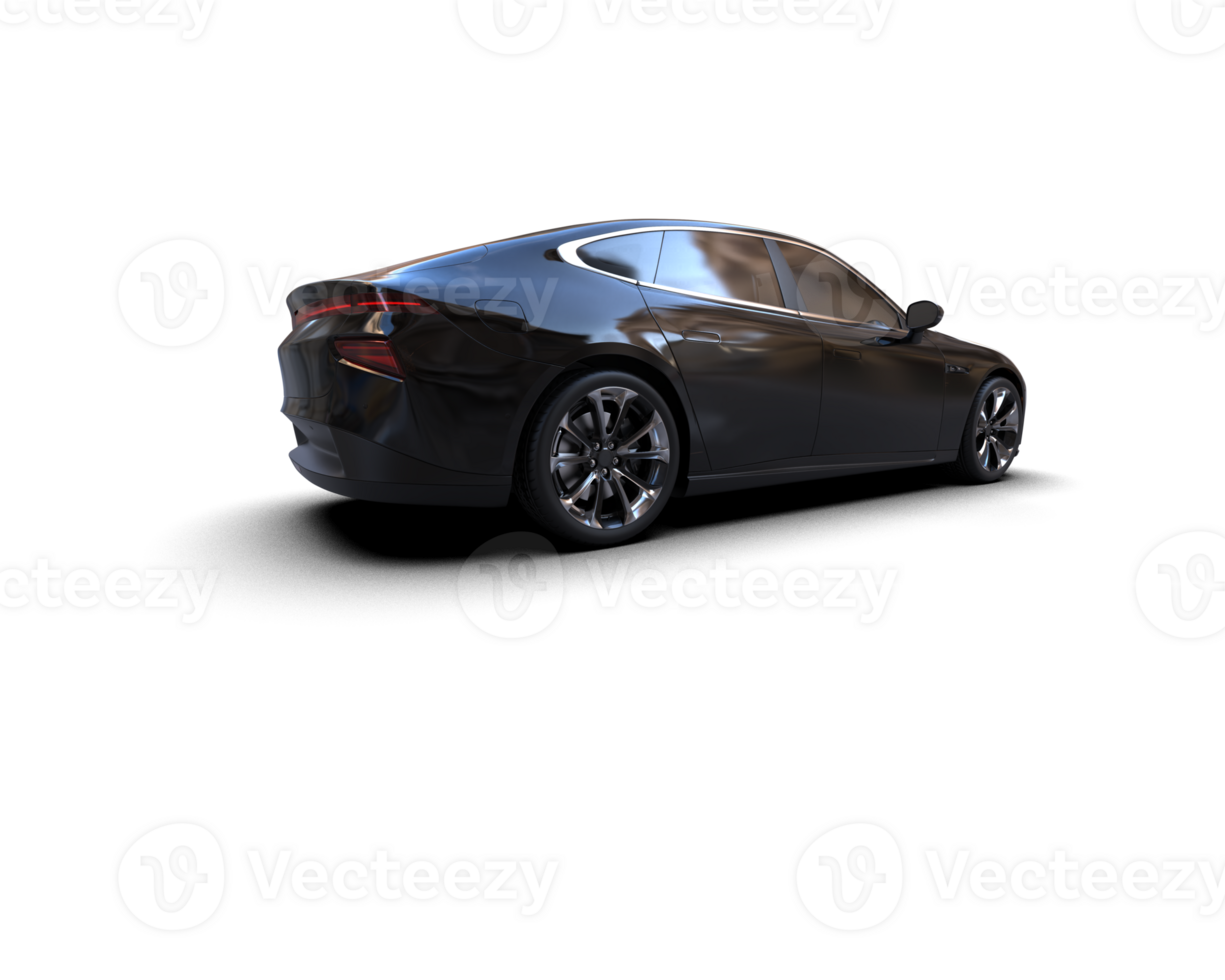 Modern car isolated on background. 3d rendering - illustration png