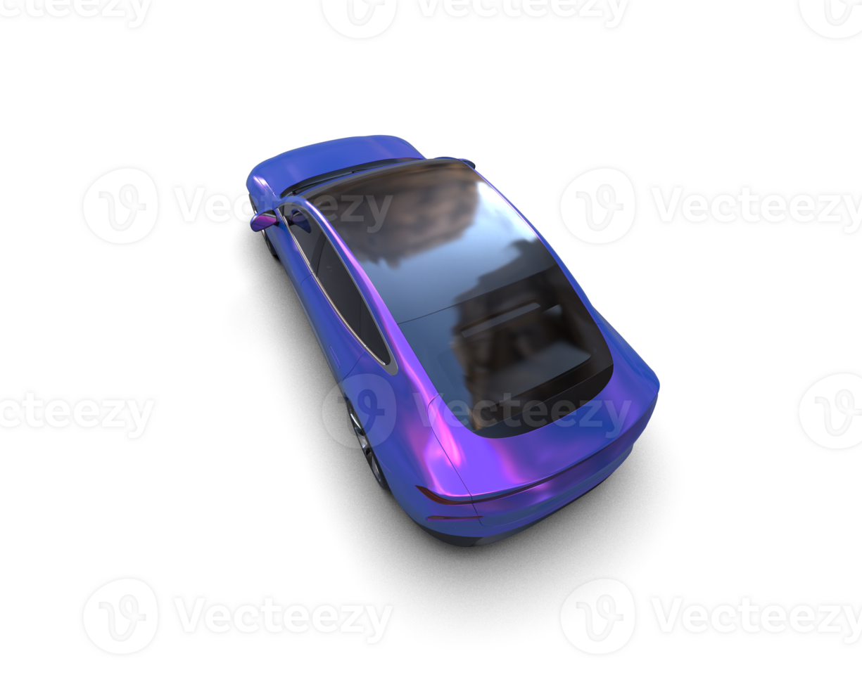 Modern car isolated on background. 3d rendering - illustration png
