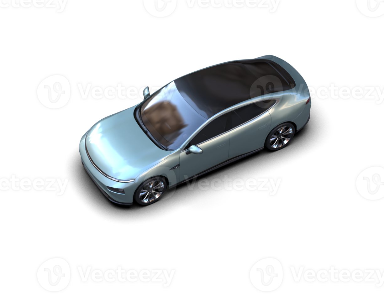 Modern car isolated on background. 3d rendering - illustration png