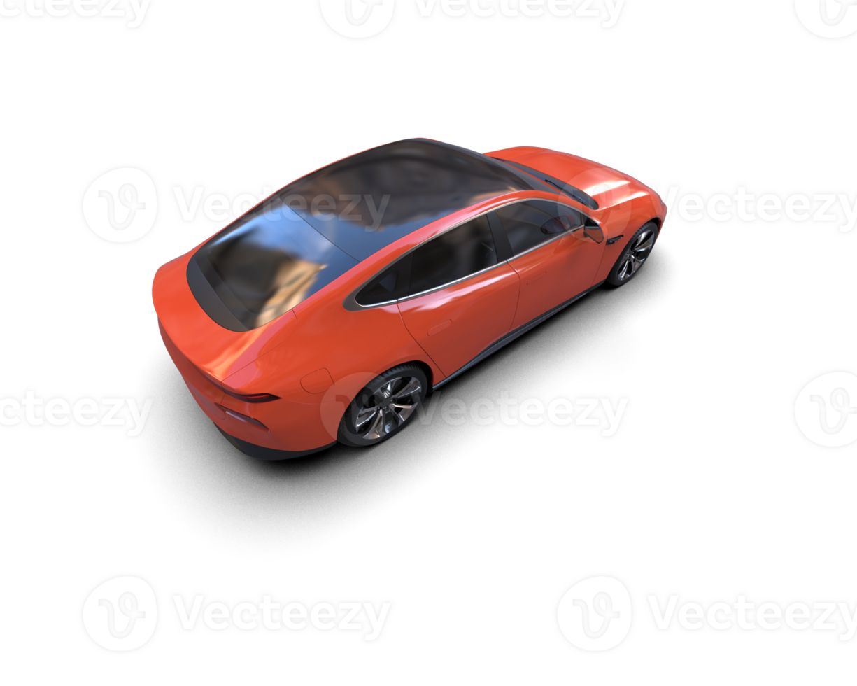 Modern car isolated on background. 3d rendering - illustration png