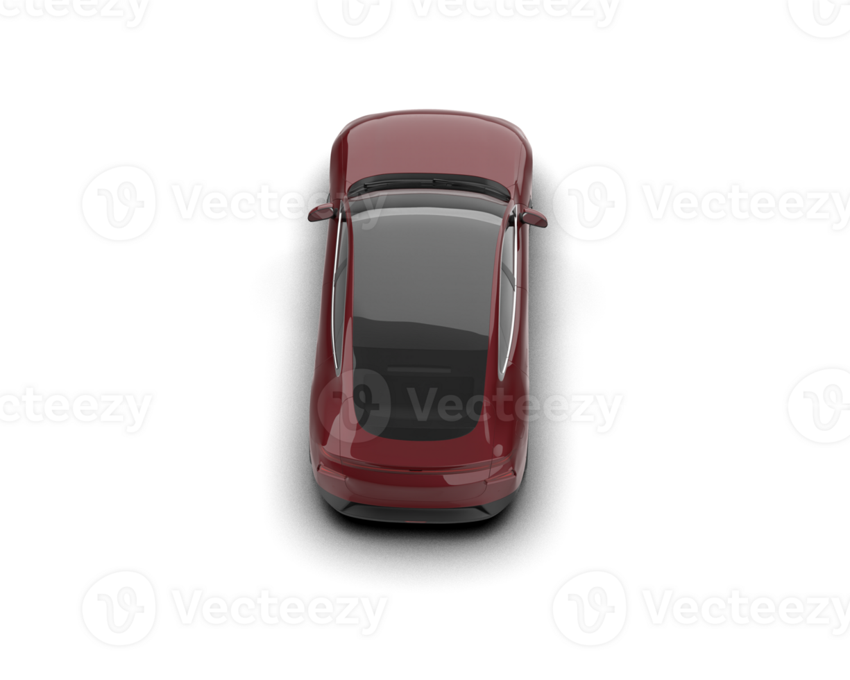 Modern car isolated on background. 3d rendering - illustration png