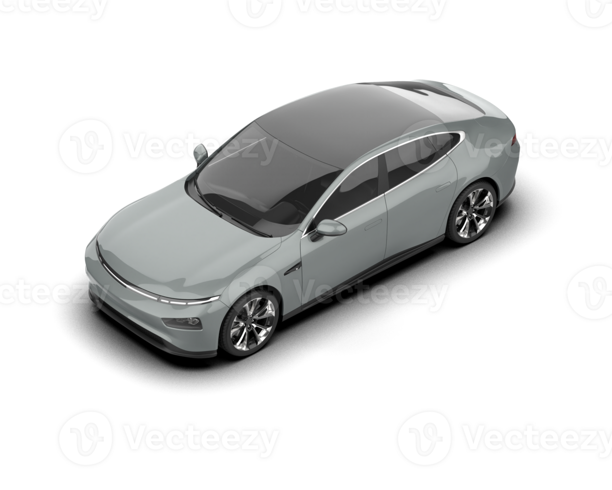 Modern car isolated on background. 3d rendering - illustration png