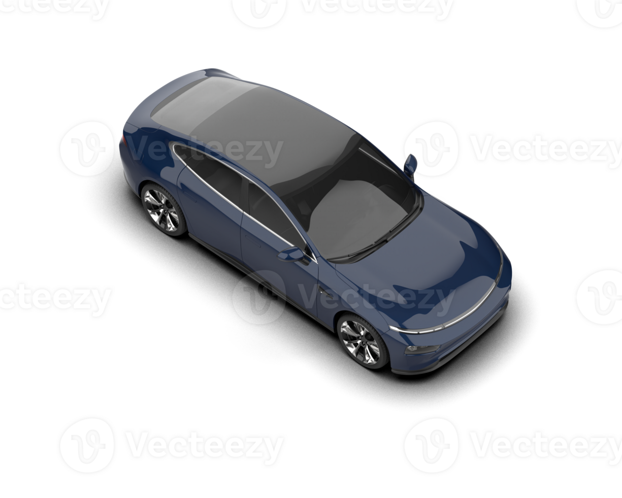 Modern car isolated on background. 3d rendering - illustration png
