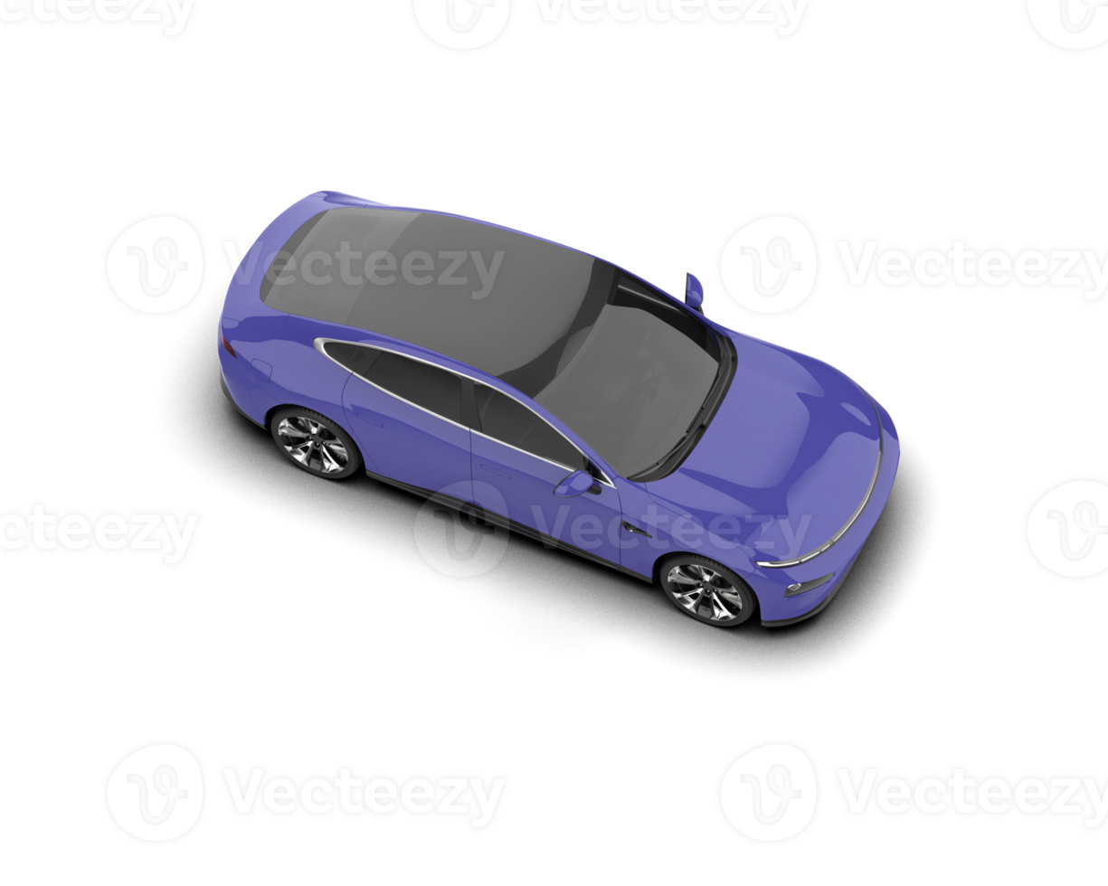 Modern car isolated on background. 3d rendering - illustration png