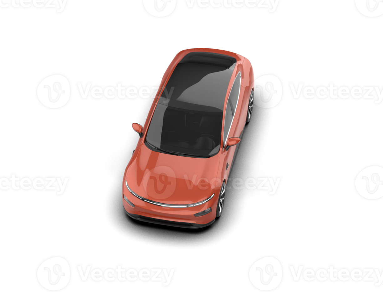 Modern car isolated on background. 3d rendering - illustration png