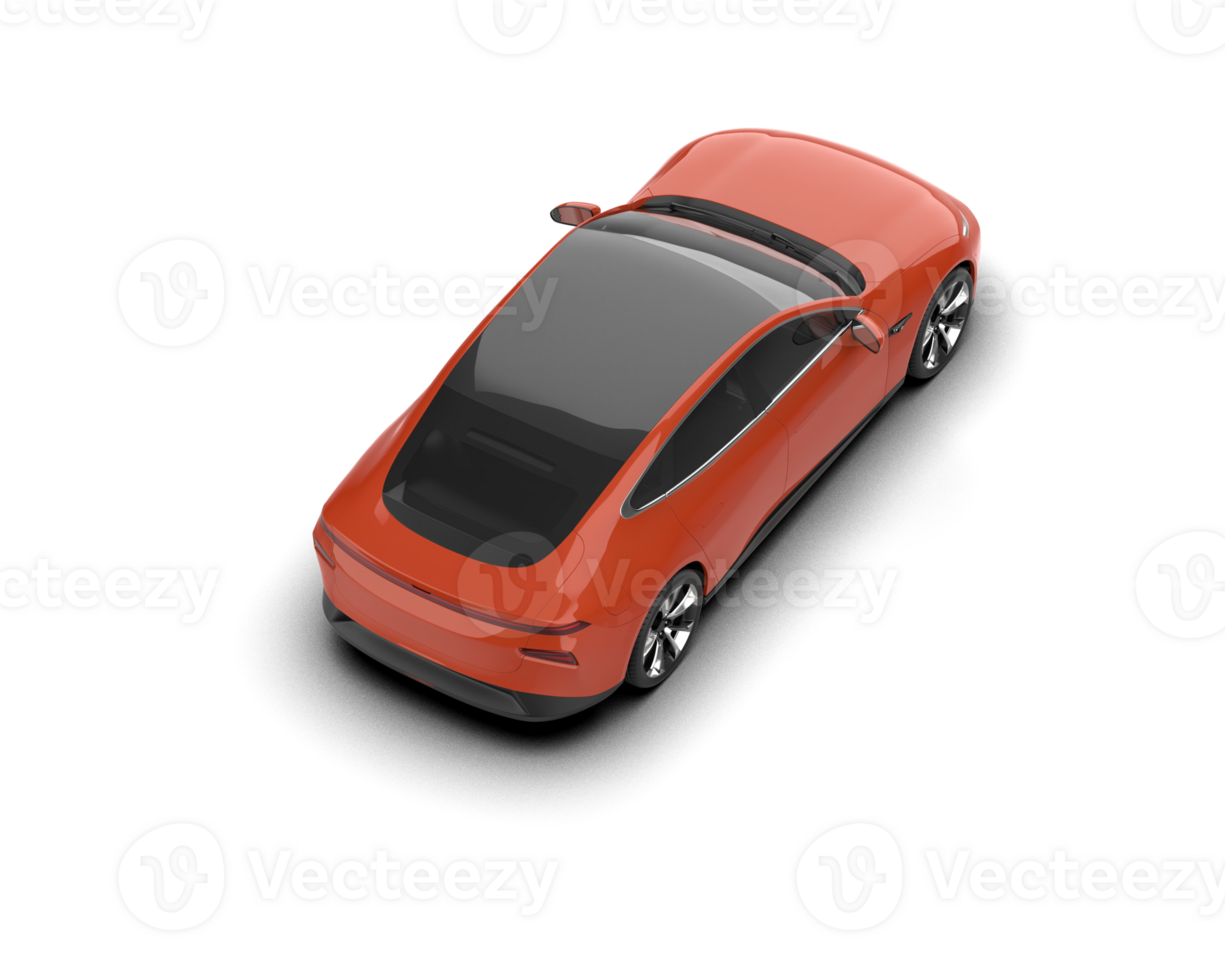 Modern car isolated on background. 3d rendering - illustration png