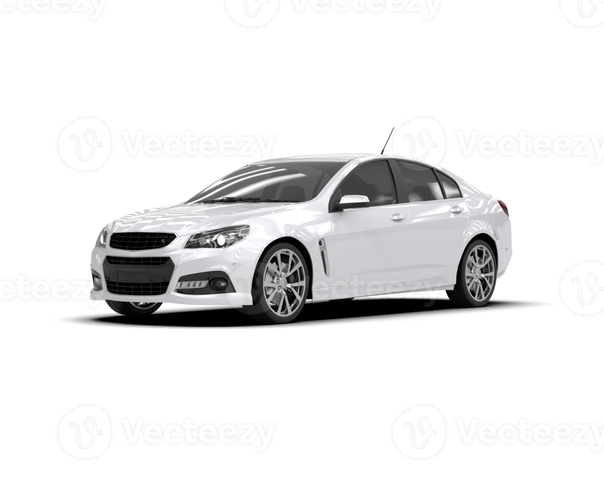 Modern car isolated on background. 3d rendering - illustration png