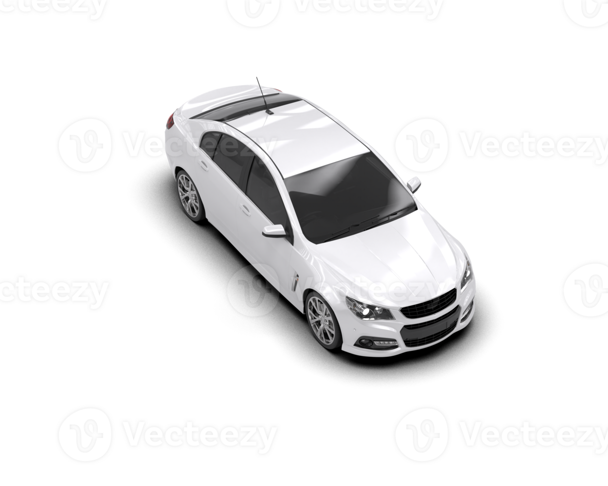 Modern car isolated on background. 3d rendering - illustration png