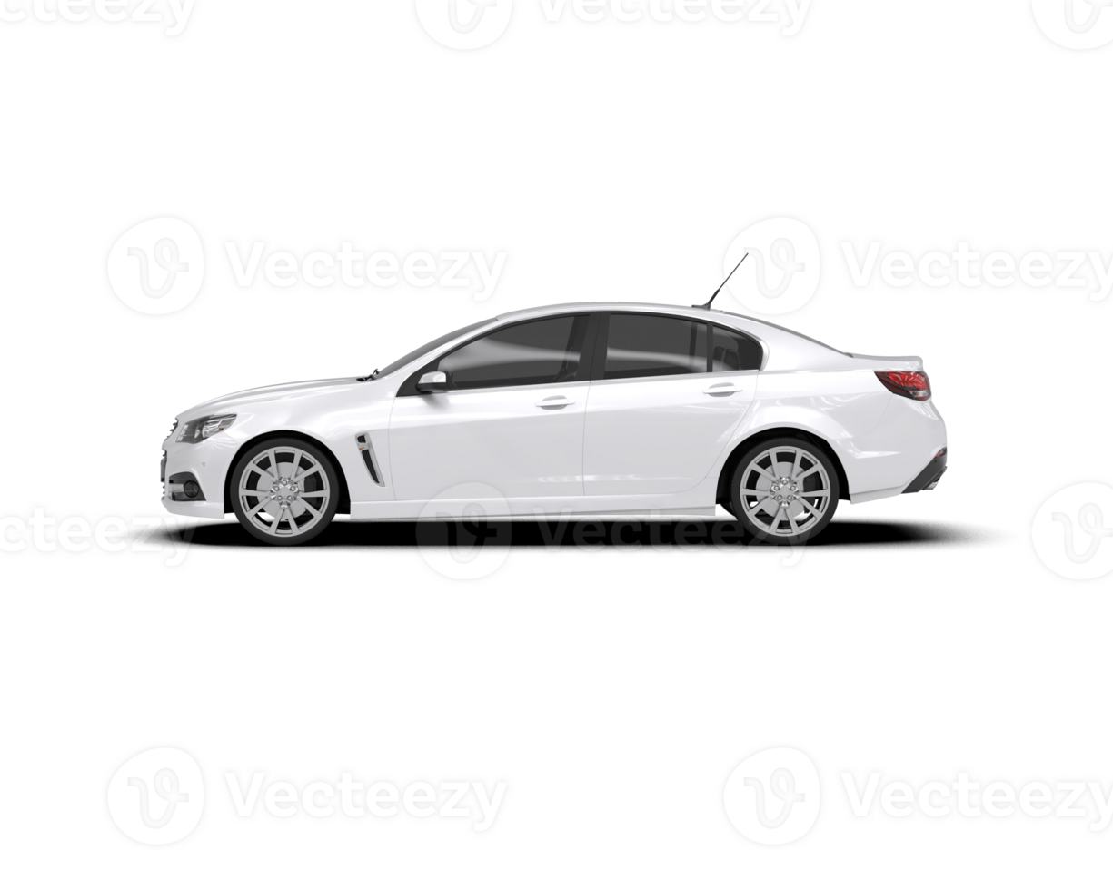 Modern car isolated on background. 3d rendering - illustration png