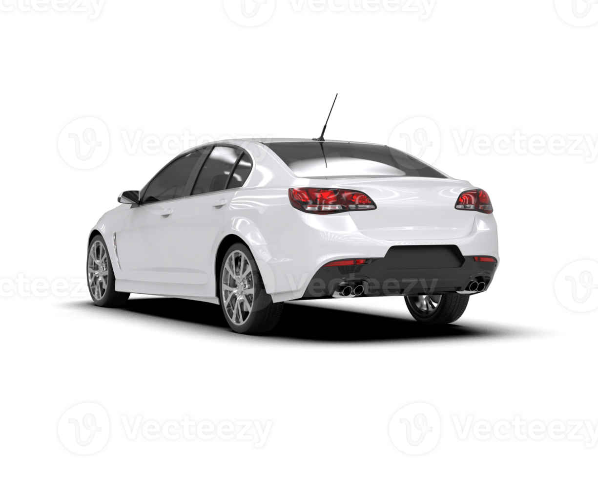 Modern car isolated on background. 3d rendering - illustration png