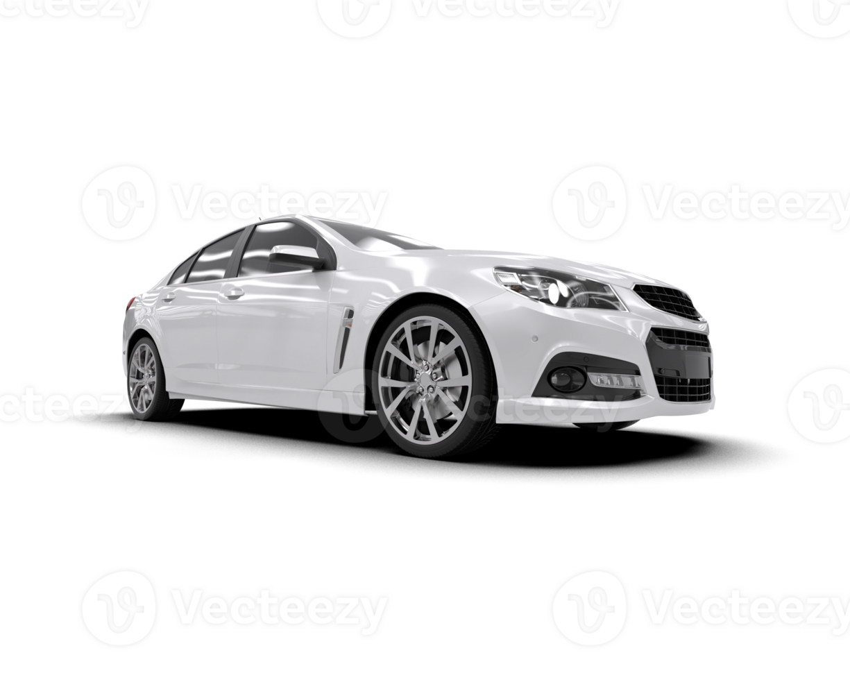 Modern car isolated on background. 3d rendering - illustration png