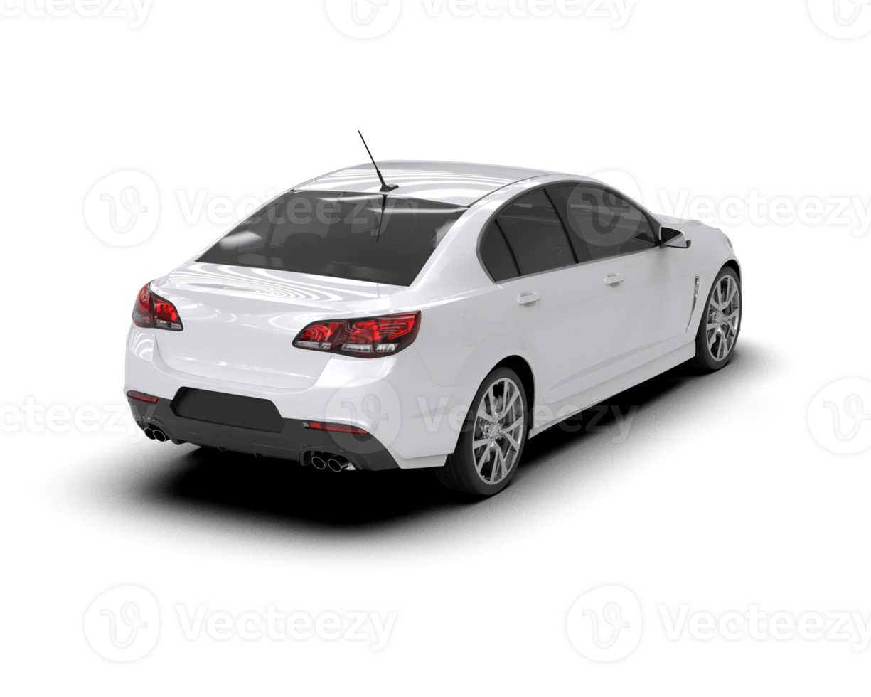Modern car isolated on background. 3d rendering - illustration png