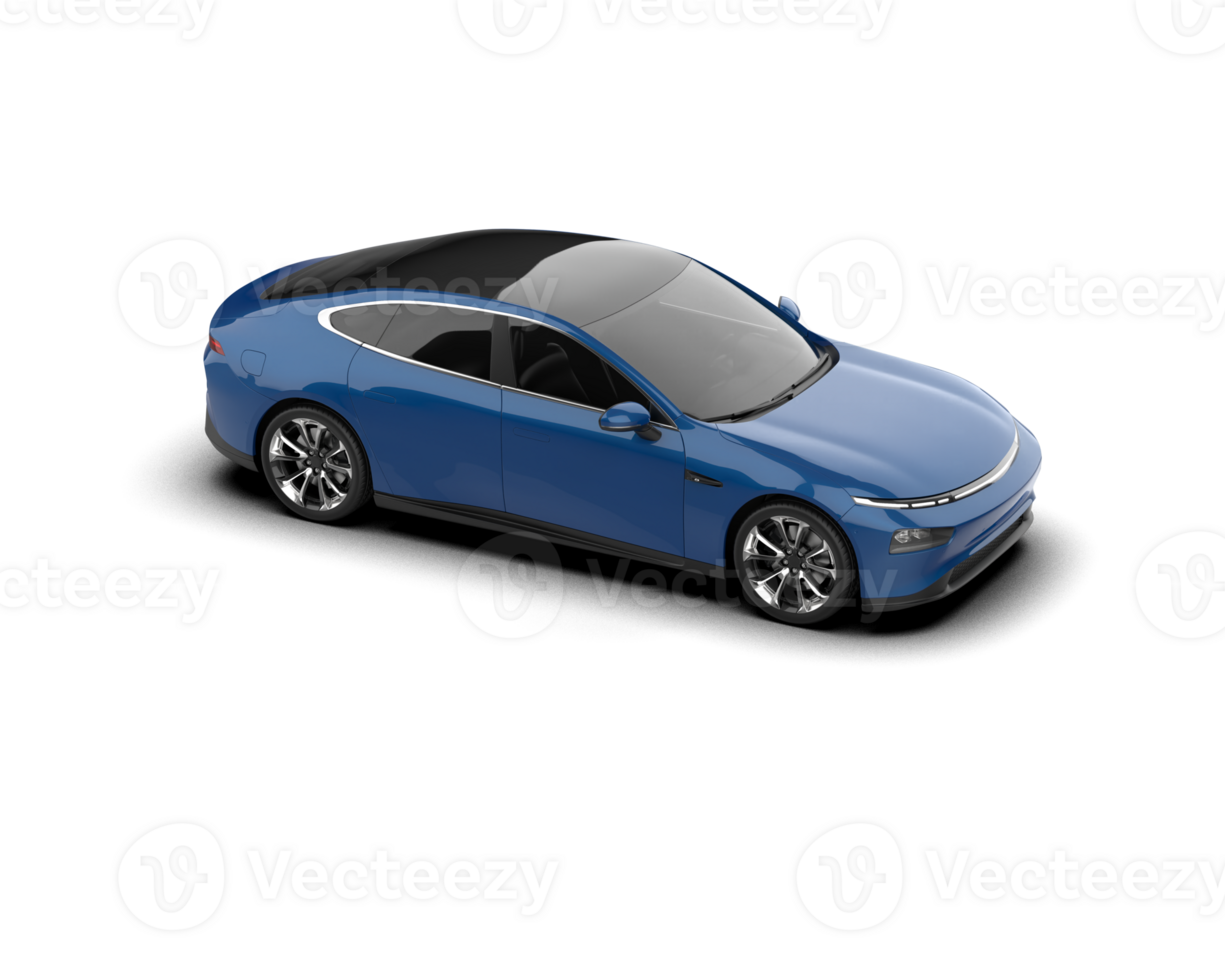 Modern car isolated on background. 3d rendering - illustration png
