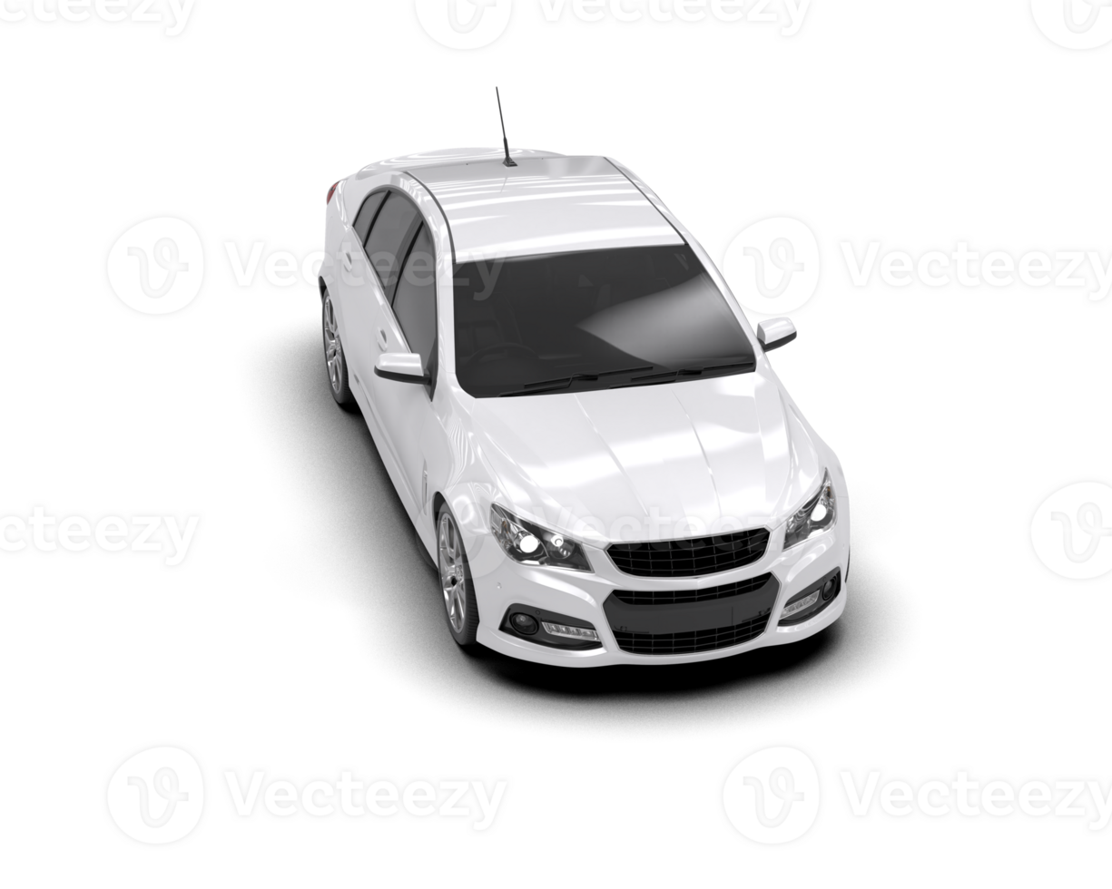Modern car isolated on background. 3d rendering - illustration png