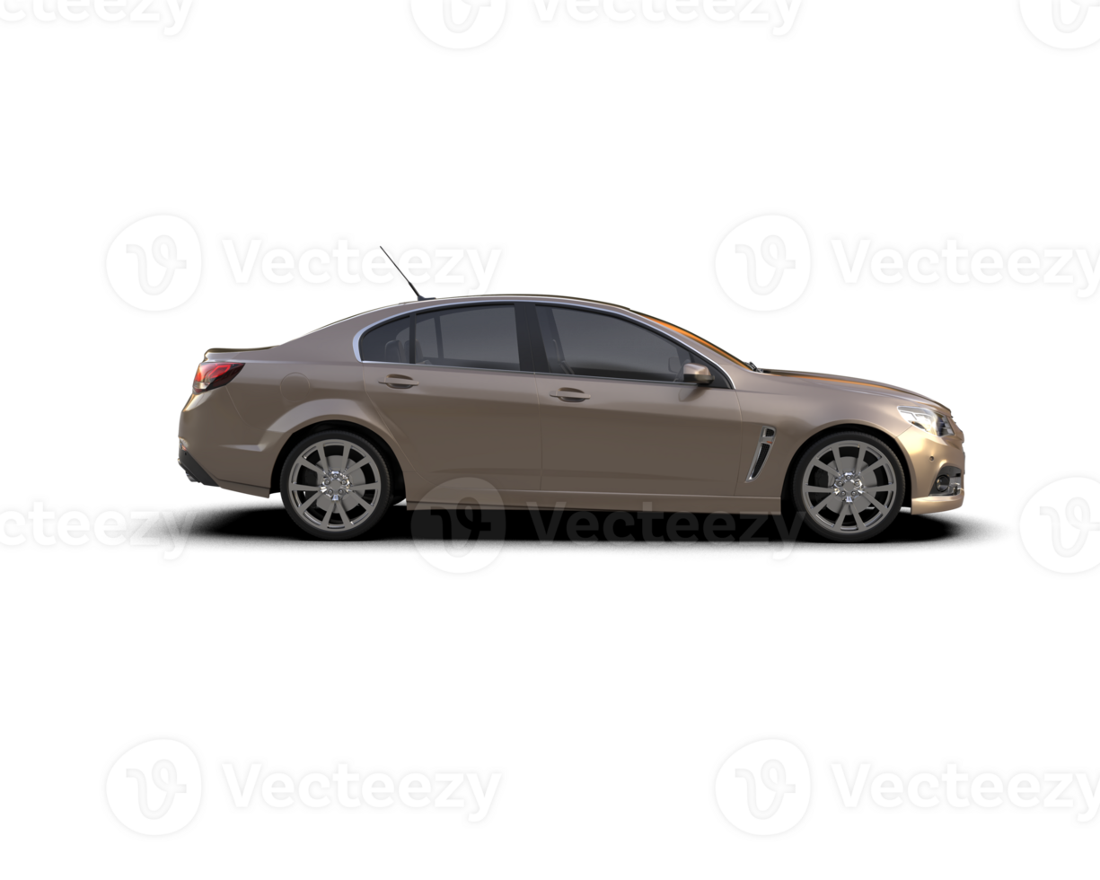 Modern car isolated on background. 3d rendering - illustration png