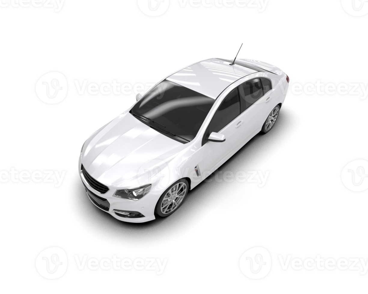Modern car isolated on background. 3d rendering - illustration png