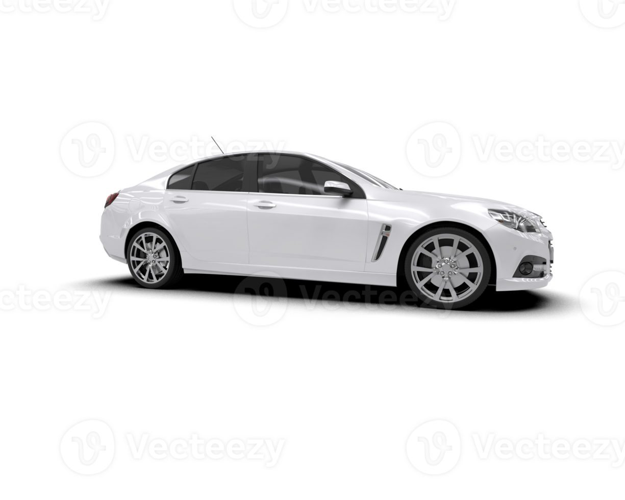 Modern car isolated on background. 3d rendering - illustration png