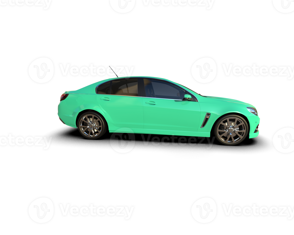 Modern car isolated on background. 3d rendering - illustration png