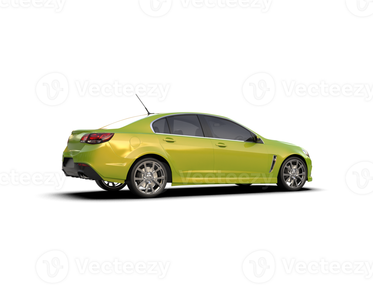 Modern car isolated on background. 3d rendering - illustration png