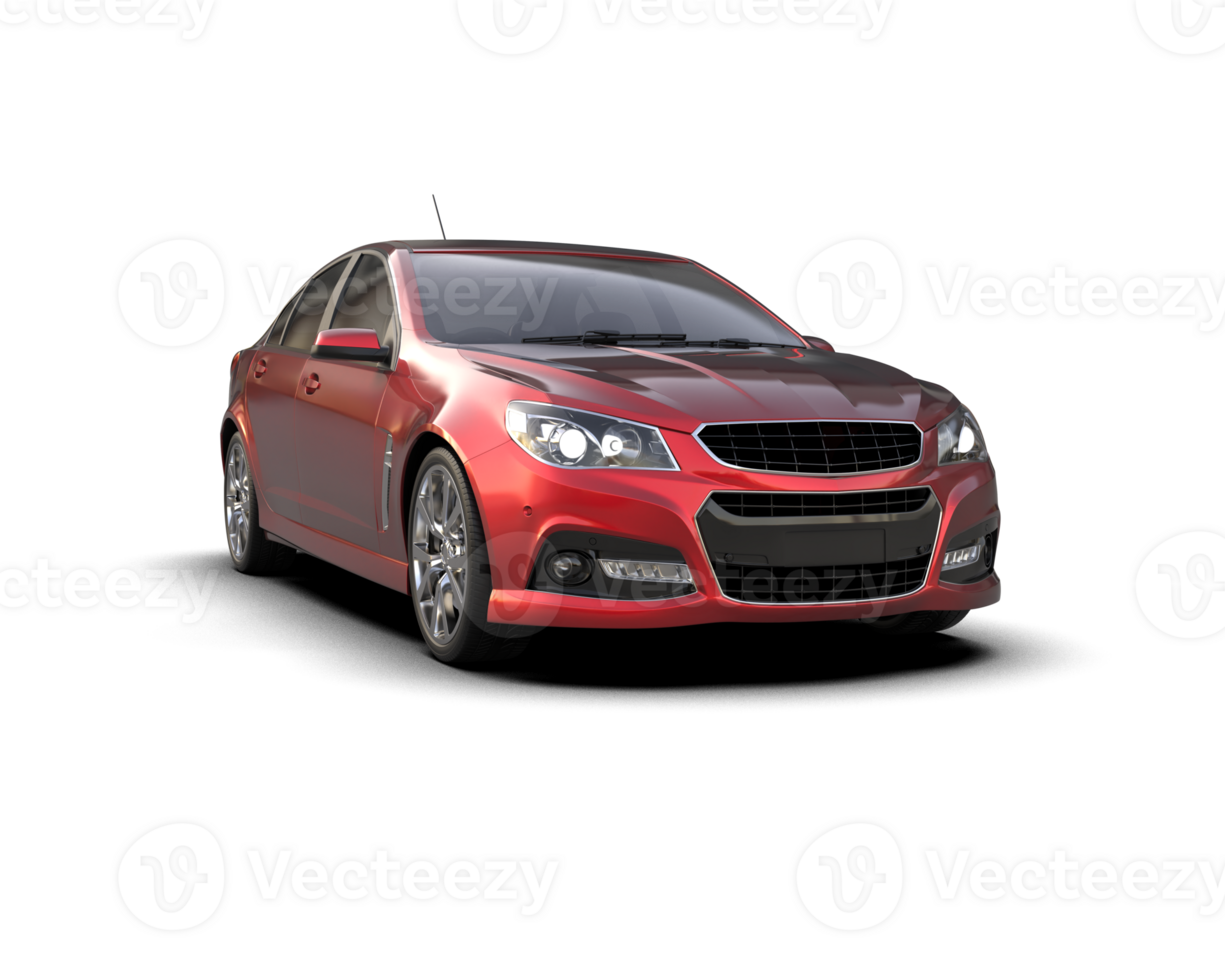 Modern car isolated on background. 3d rendering - illustration png