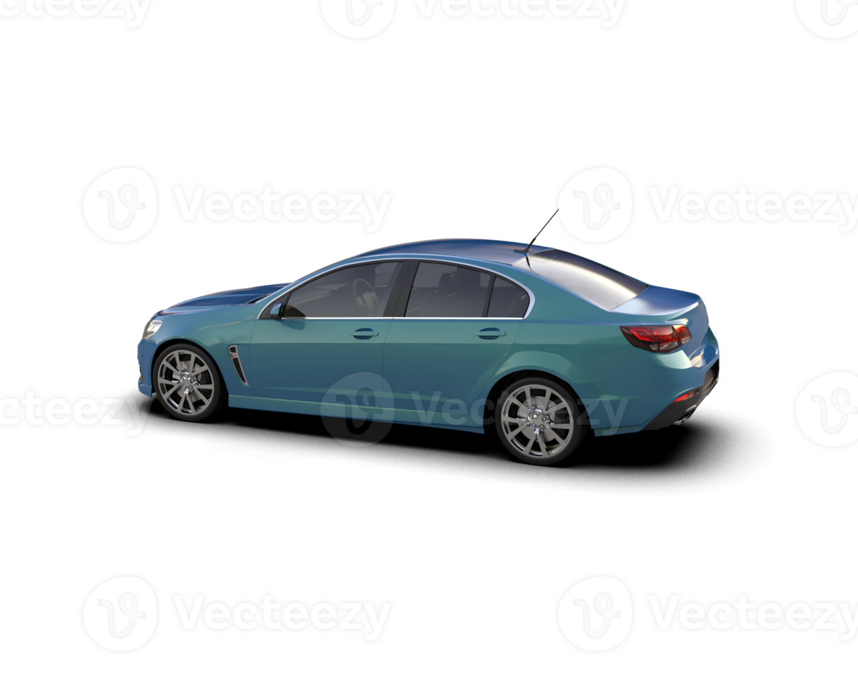Modern car isolated on background. 3d rendering - illustration png