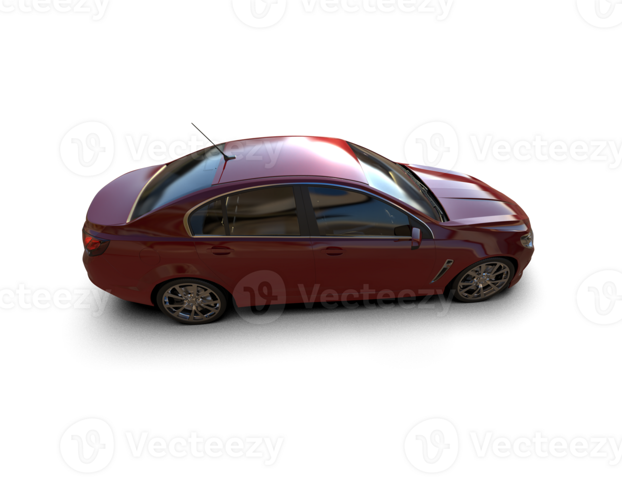 Modern car isolated on background. 3d rendering - illustration png