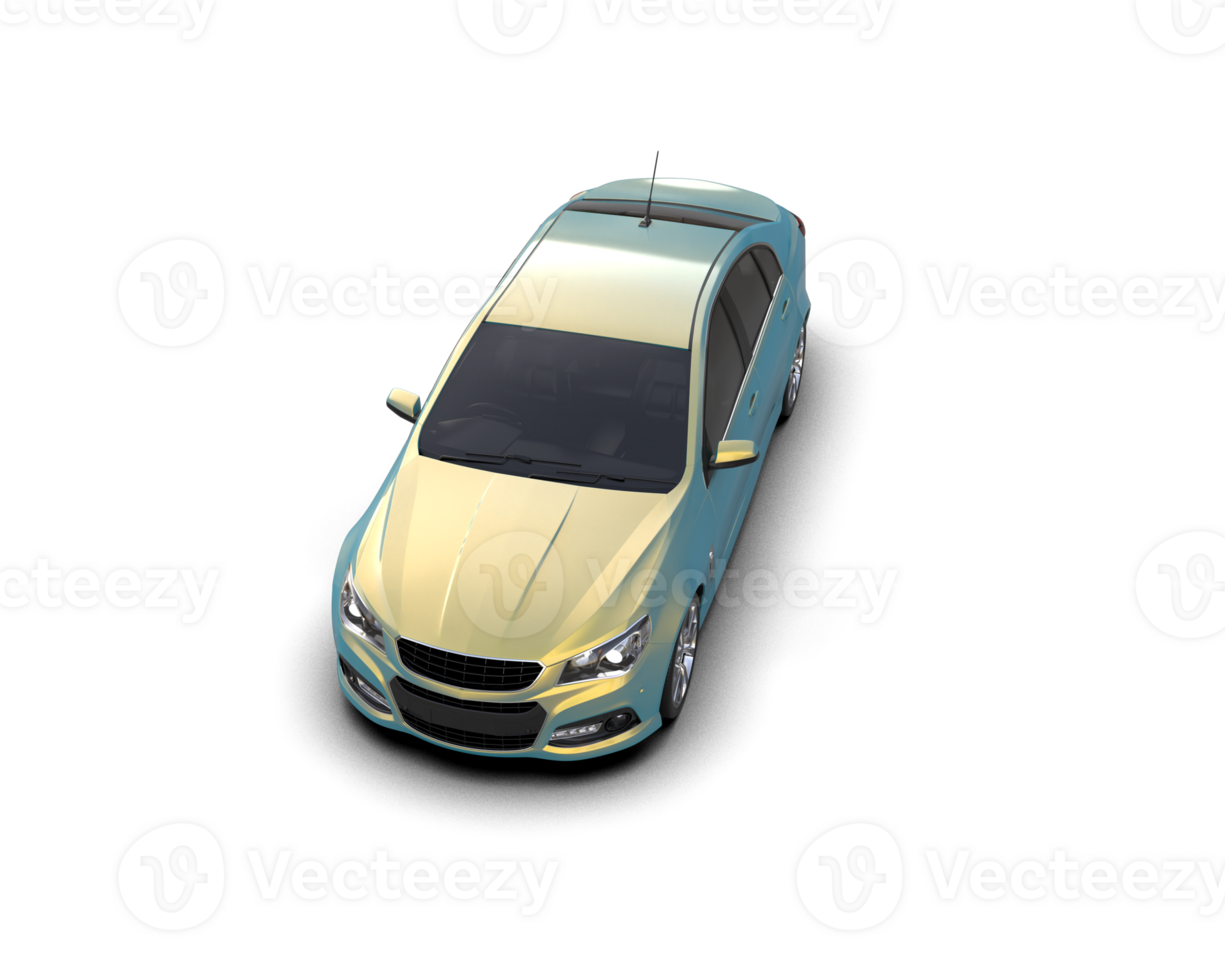 Modern car isolated on background. 3d rendering - illustration png