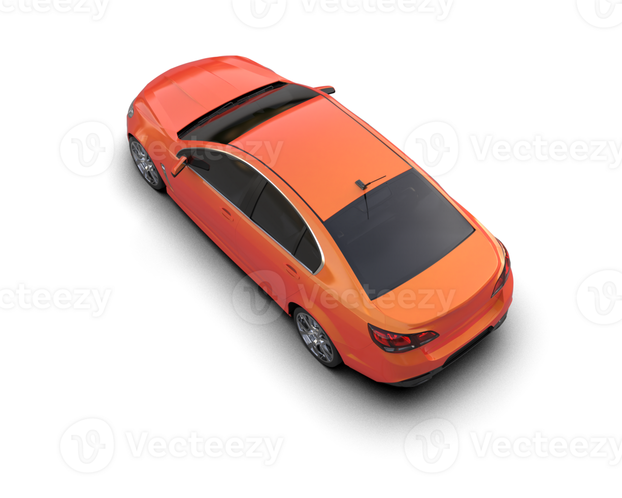 Modern car isolated on background. 3d rendering - illustration png