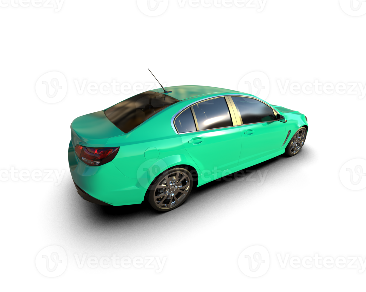 Modern car isolated on background. 3d rendering - illustration png