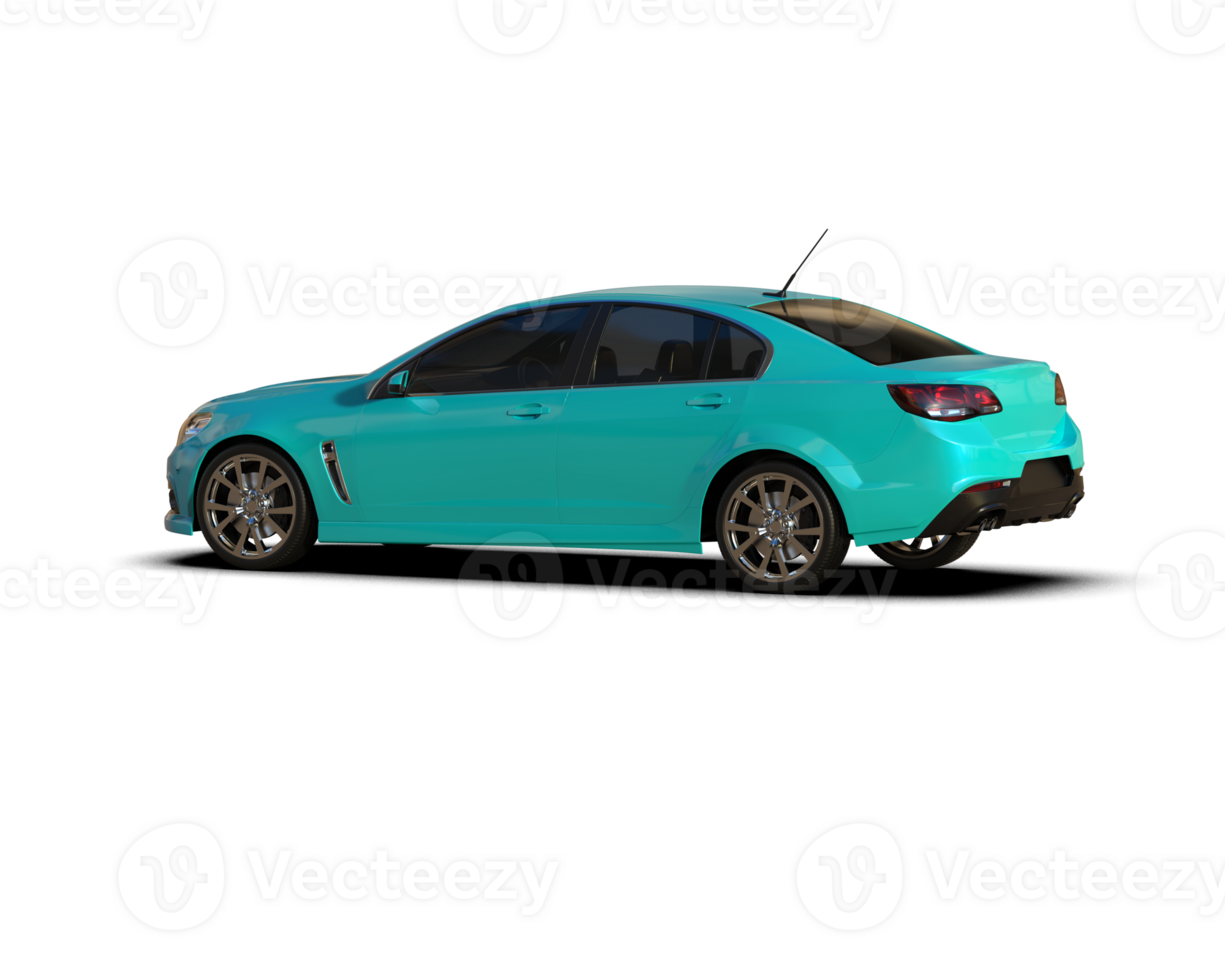 Modern car isolated on background. 3d rendering - illustration png