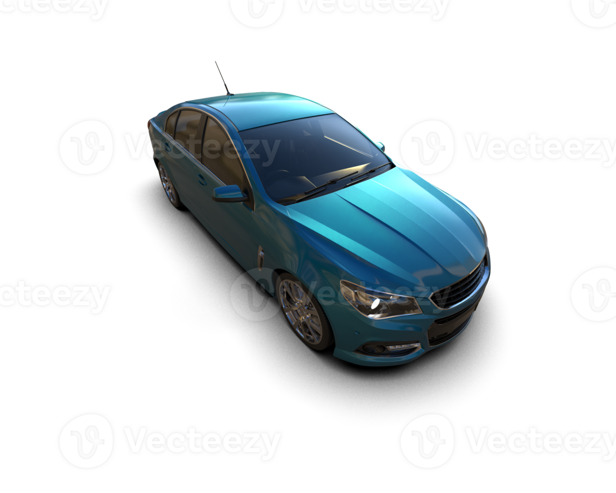 Modern car isolated on background. 3d rendering - illustration png