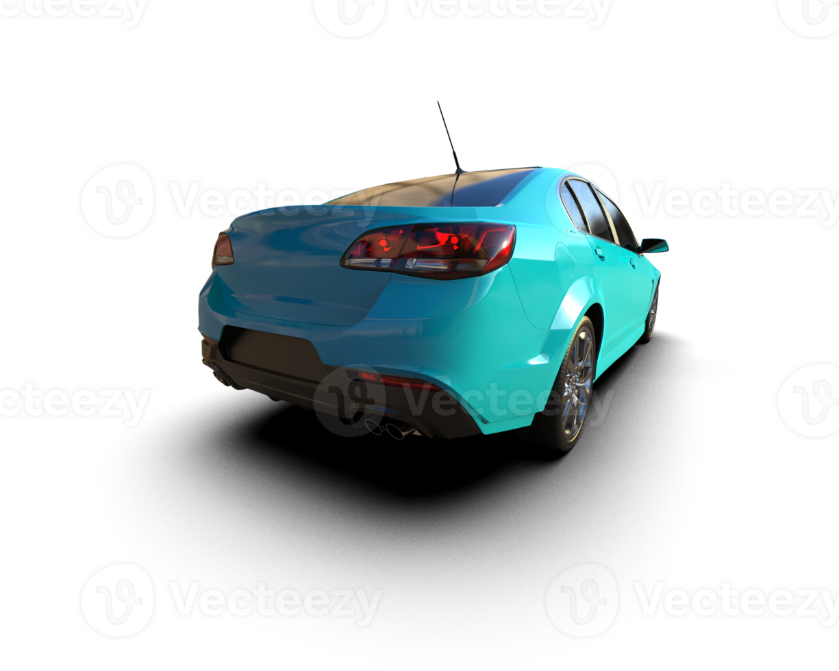 Modern car isolated on background. 3d rendering - illustration png
