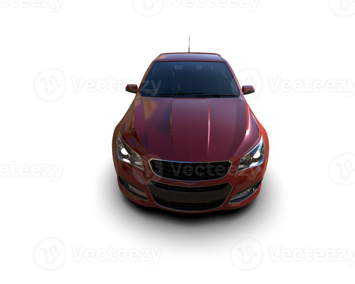 Modern car isolated on background. 3d rendering - illustration png