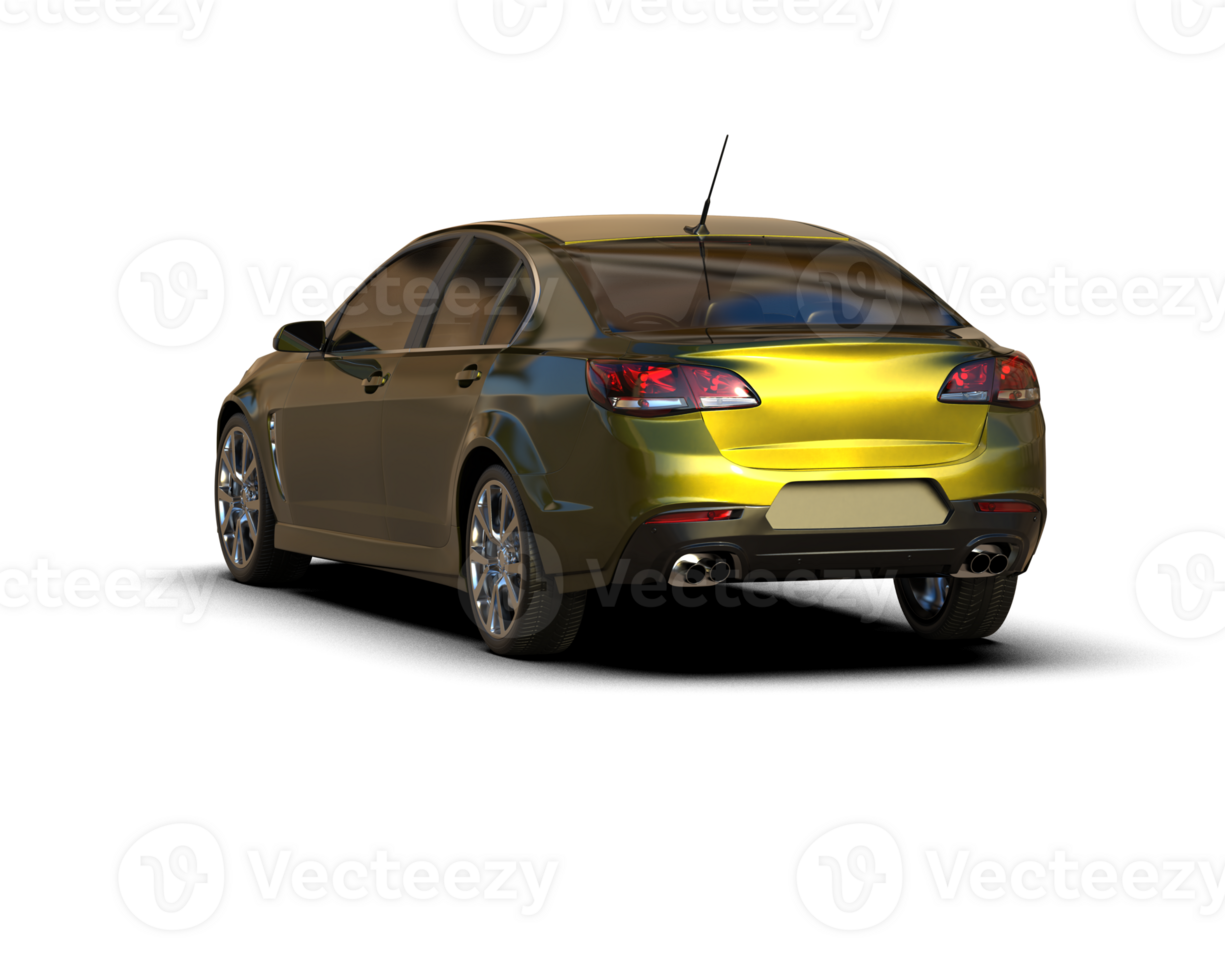 Modern car isolated on background. 3d rendering - illustration png