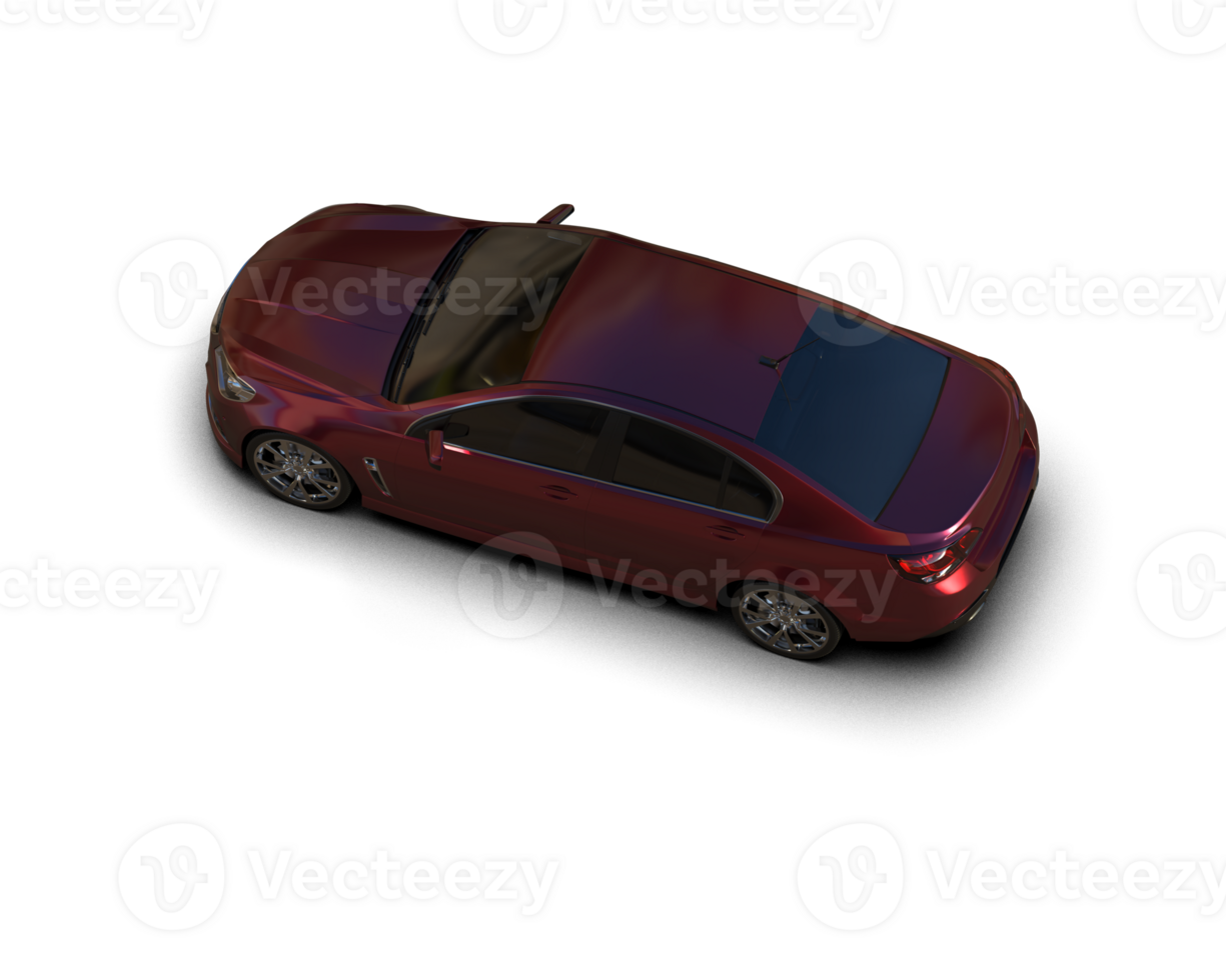 Modern car isolated on background. 3d rendering - illustration png