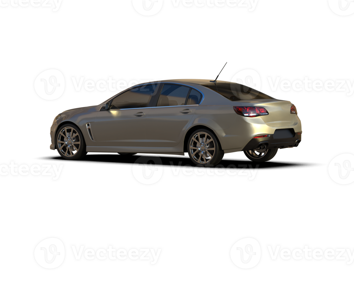 Modern car isolated on background. 3d rendering - illustration png