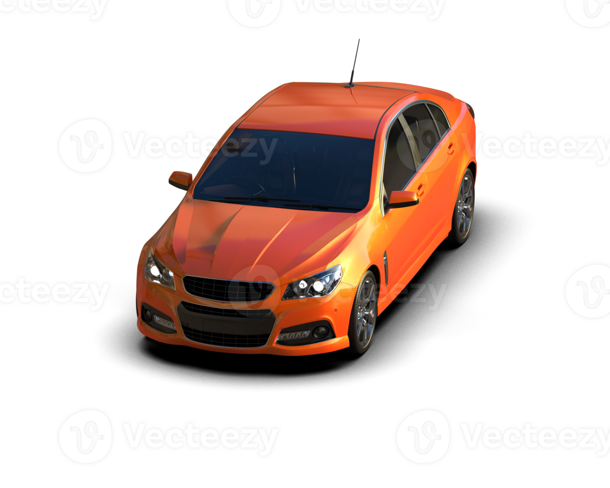 Modern car isolated on background. 3d rendering - illustration png