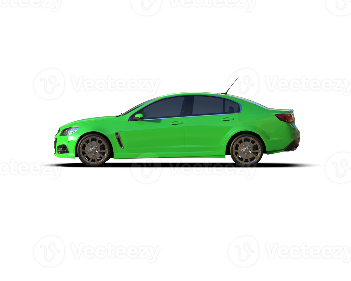 Modern car isolated on background. 3d rendering - illustration png