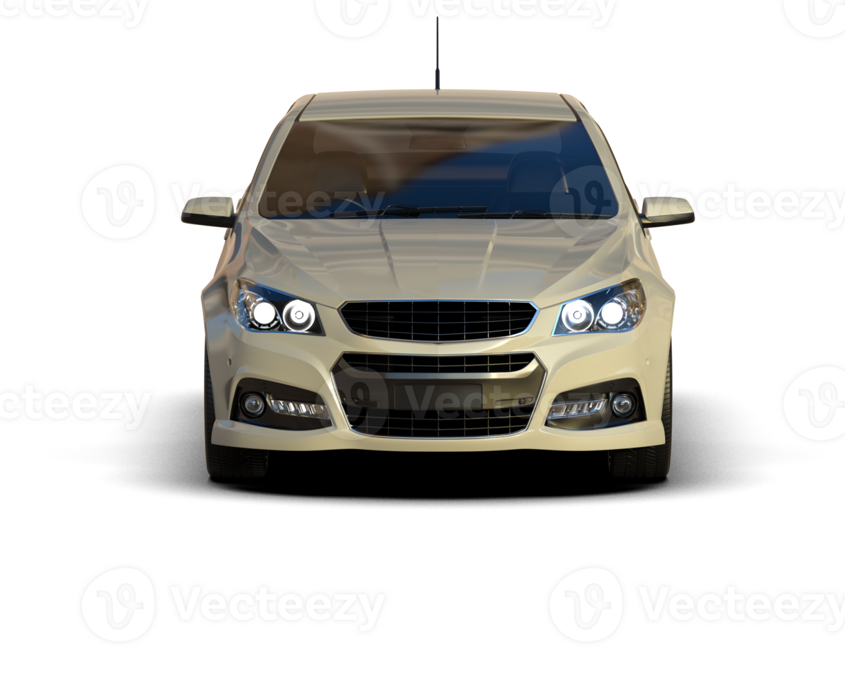 Modern car isolated on background. 3d rendering - illustration png