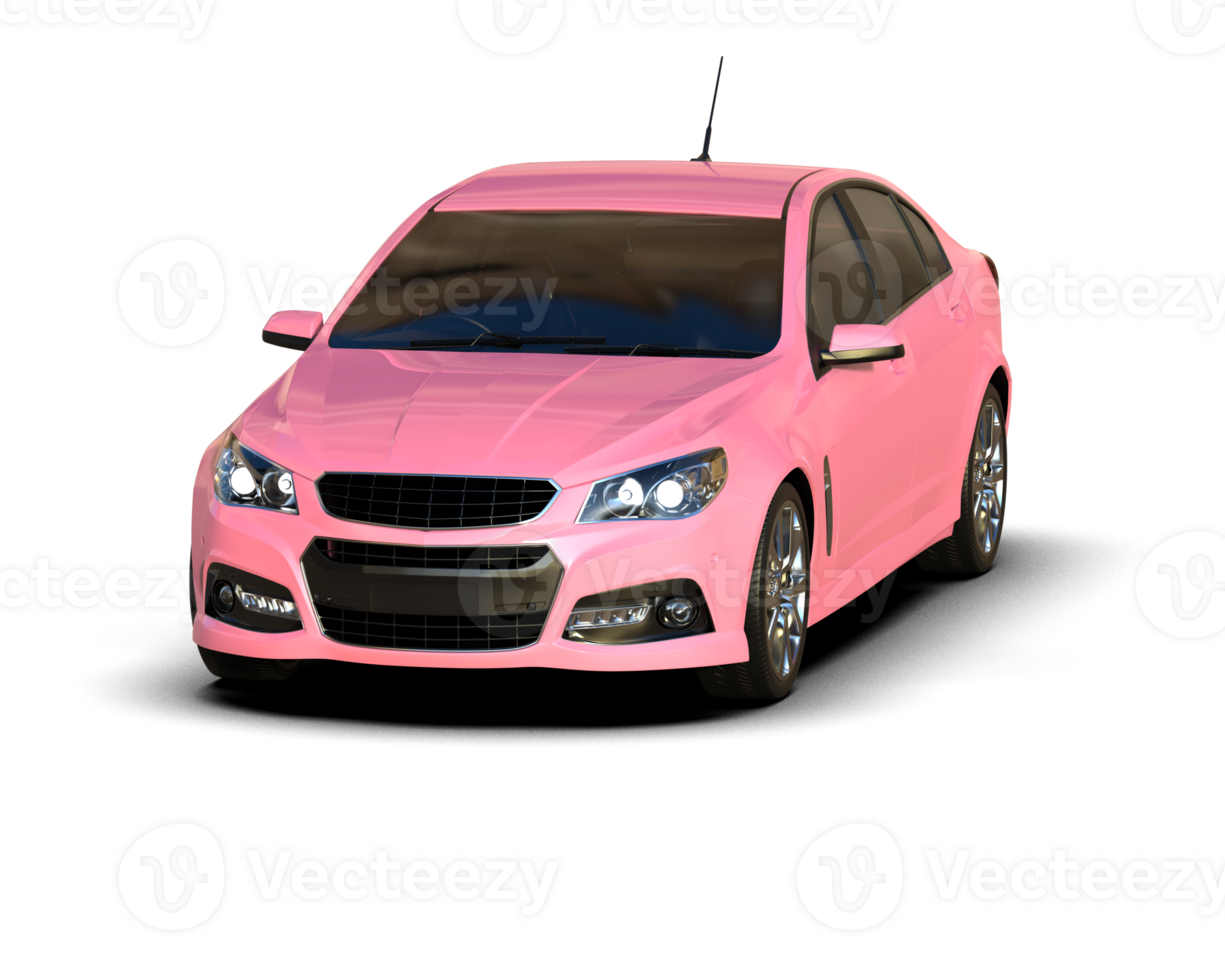 Modern car isolated on background. 3d rendering - illustration png