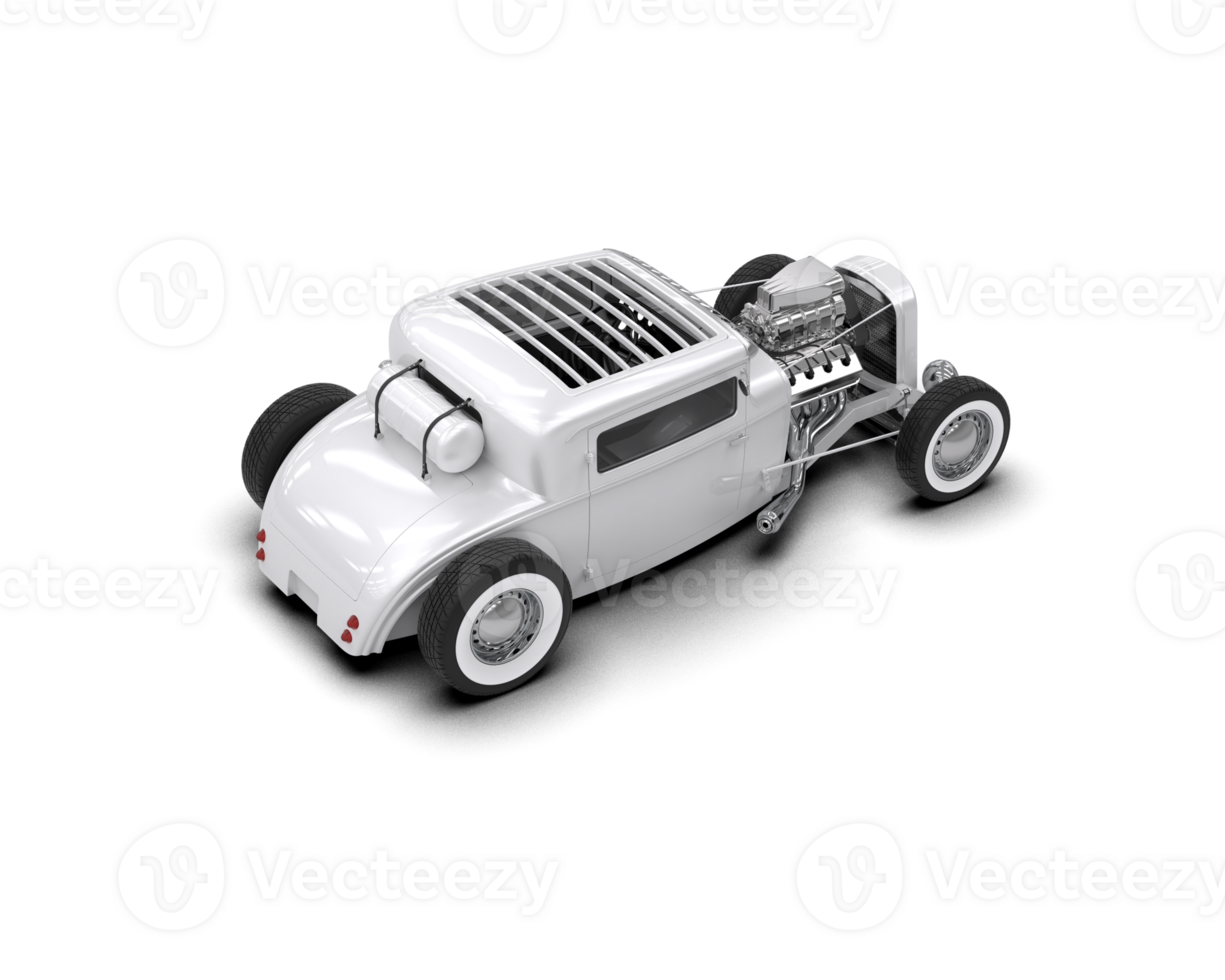 Muscle car isolated on background. 3d rendering - illustration png