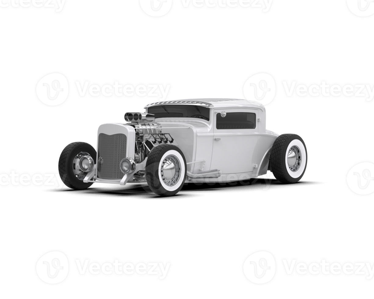 Muscle car isolated on background. 3d rendering - illustration png