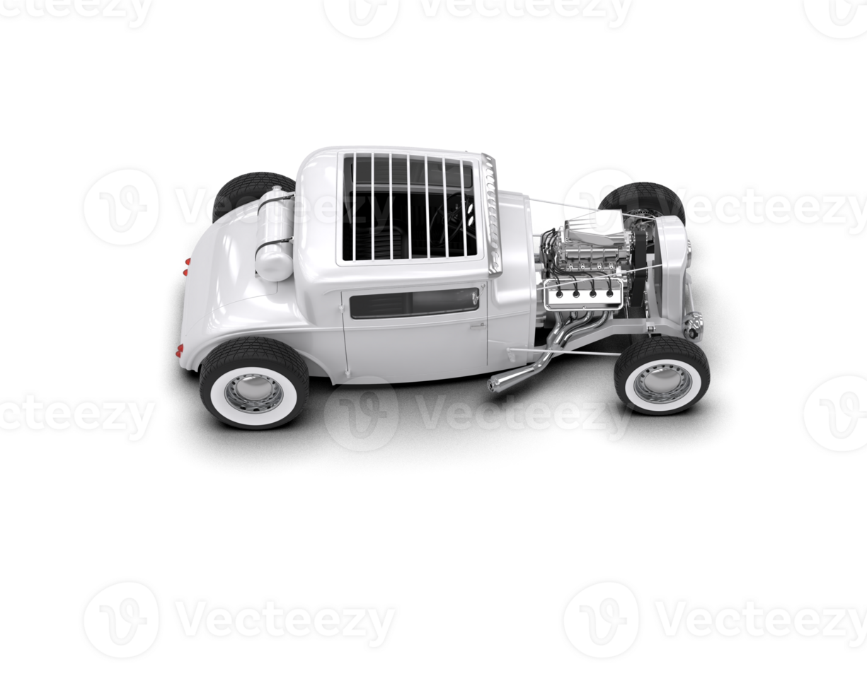 Muscle car isolated on background. 3d rendering - illustration png