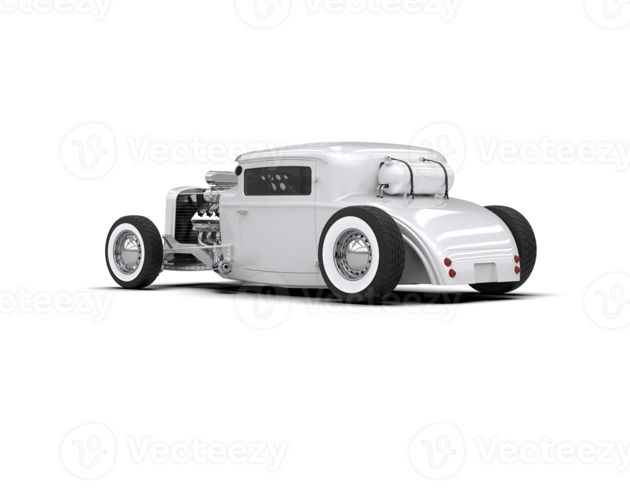 Muscle car isolated on background. 3d rendering - illustration png