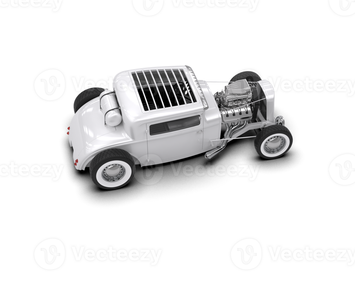 Muscle car isolated on background. 3d rendering - illustration png