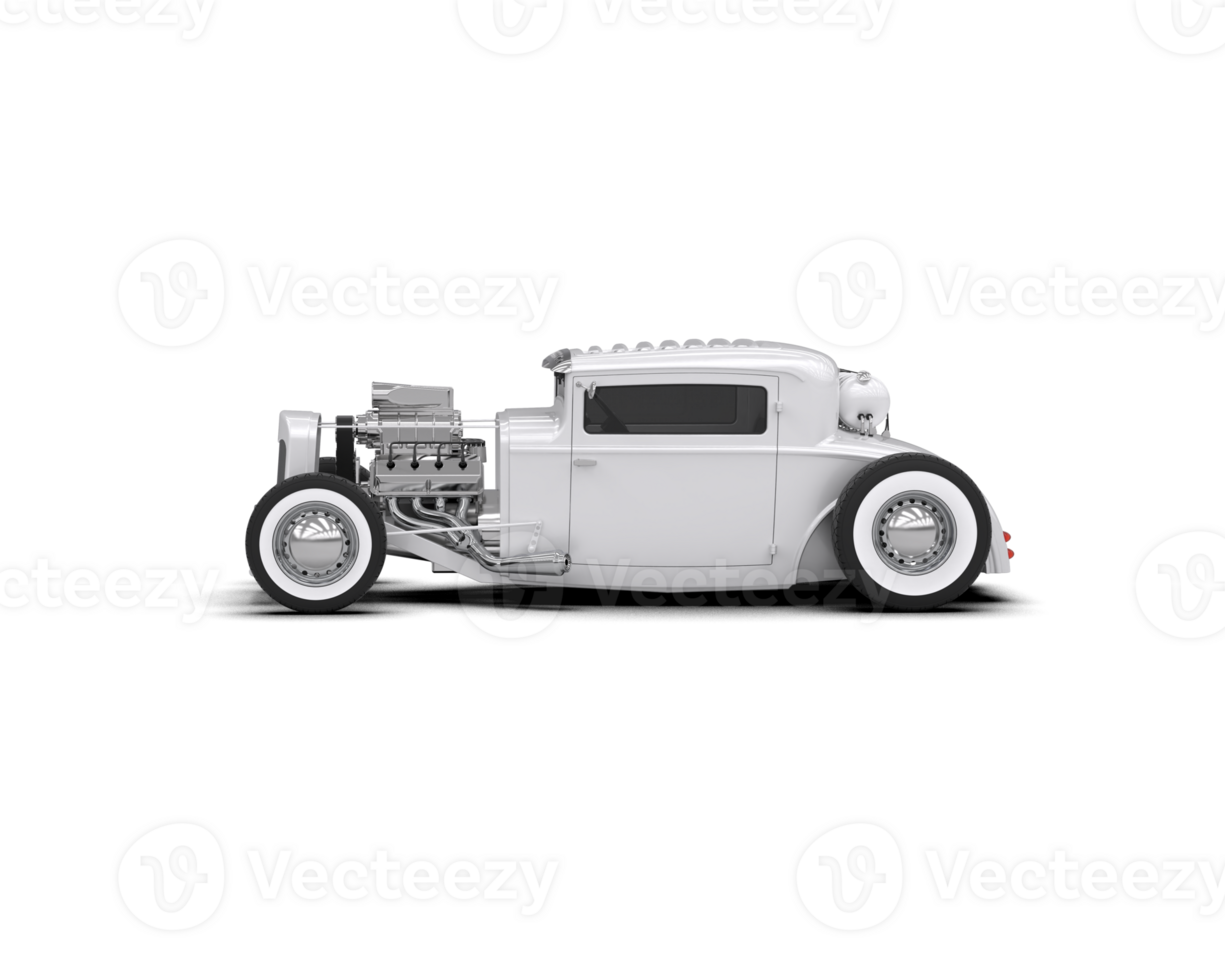 Muscle car isolated on background. 3d rendering - illustration png