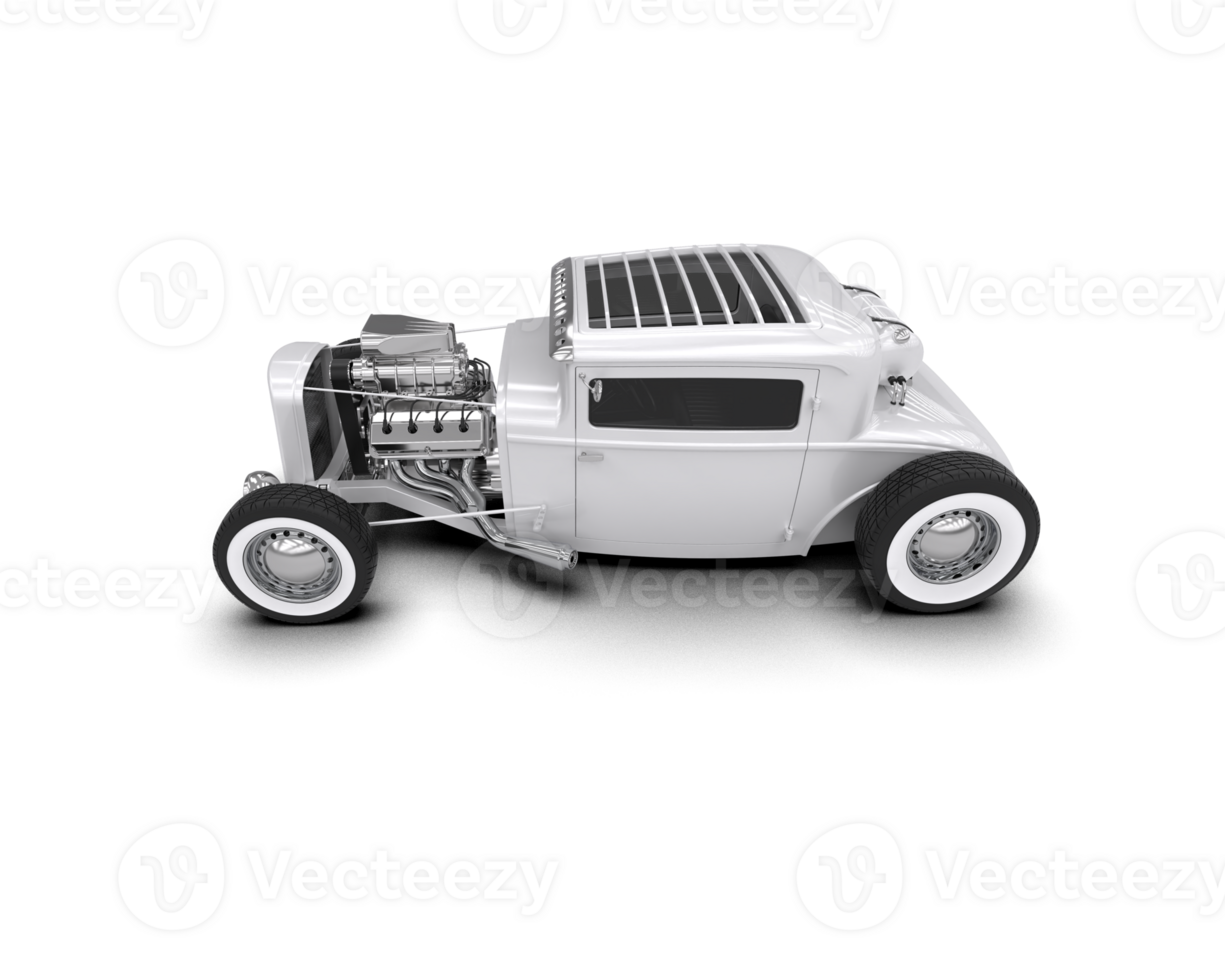 Muscle car isolated on background. 3d rendering - illustration png