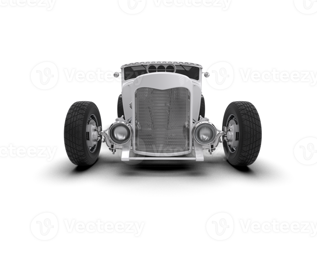 Muscle car isolated on background. 3d rendering - illustration png